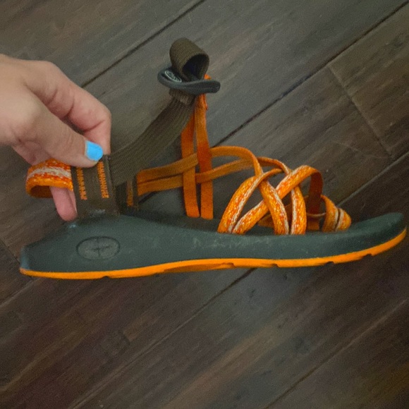Orange Chaco Sandals Toe-Strap - Picture 3 of 5